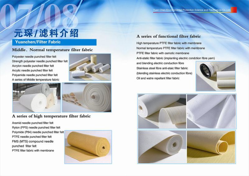 Nonwoven Acrylic Filter Bag Filter Housing for Dust Collection with Free Sample