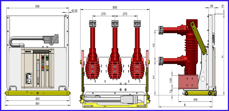 630A 24kv Vmv Vacuum Circuit Breaker