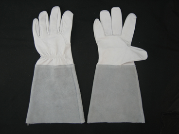 Goat Leather Palm Long Sleeve TIG Welding Work Glove