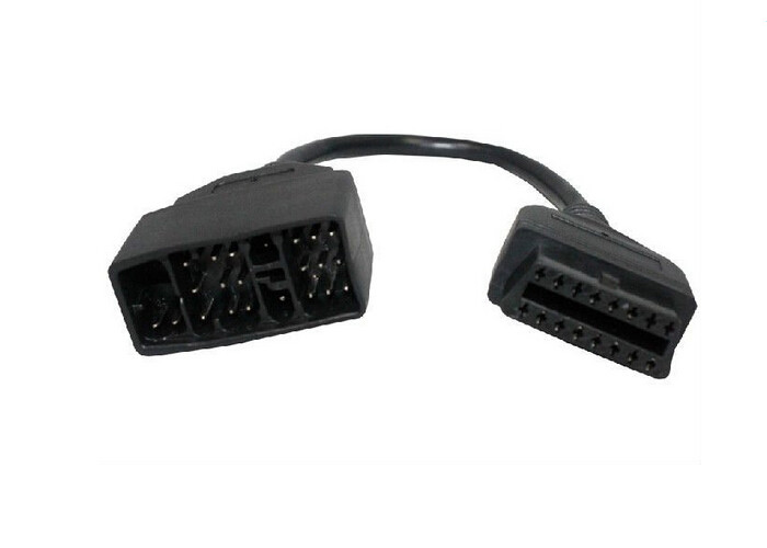 for Toyota 22pin to 16pin Adapter OBD1 to OBD2 Connect Cable