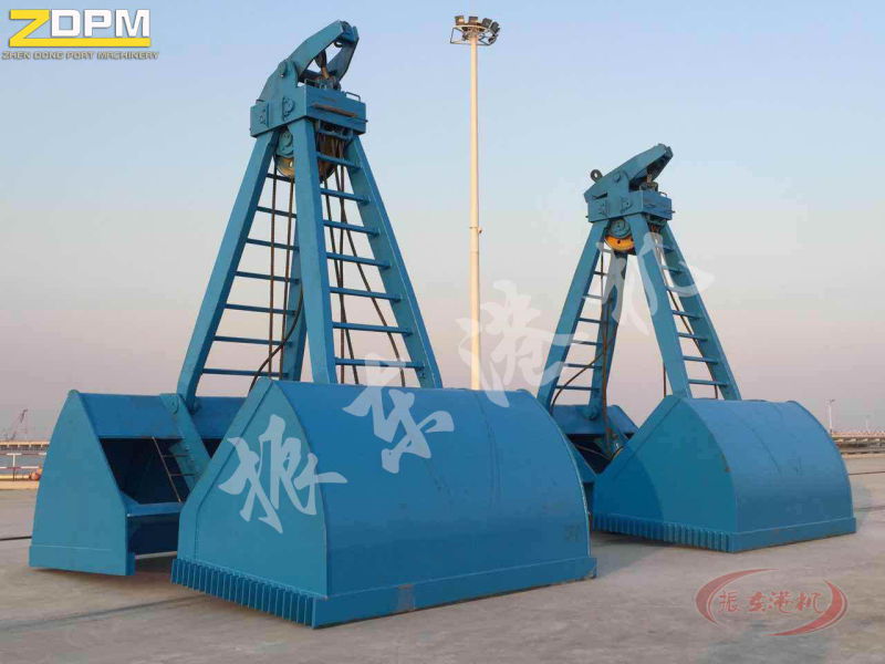 Four Ropes Mechanical Clamshell Leak Proof Grab Bucket Grapple