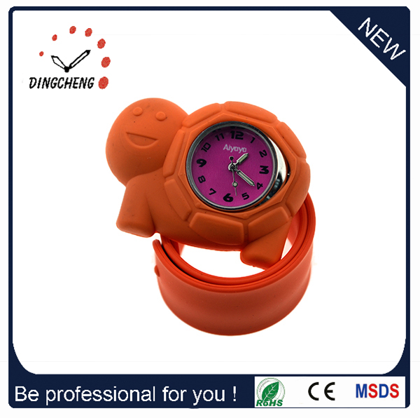 China Suppliers Slap Band Colorful Cute Children Silicone Watch Kids Slap Watch