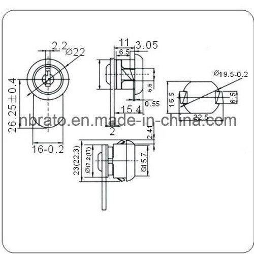 Key Alike Polished Stainless Steel Cam Latch Lock