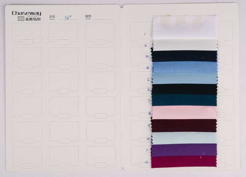 Cotton/Nylon/Spandex Stripe Jacquard Fabric for Garments