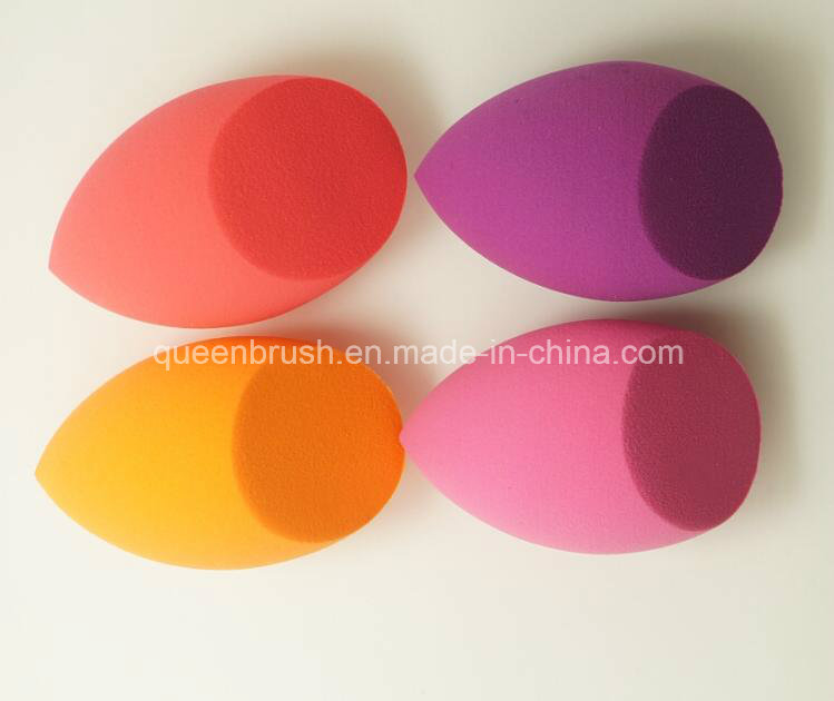 Hydrophilic Oval Shape Makeup Non Latex Cosmetic Sponge