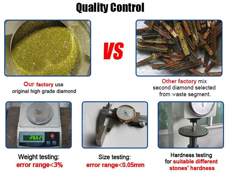 Stone Diamond Tools Segment with Stable Performance