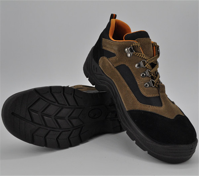 Genuine Leather Upper PU Outsole Safety Shoes Ufb055