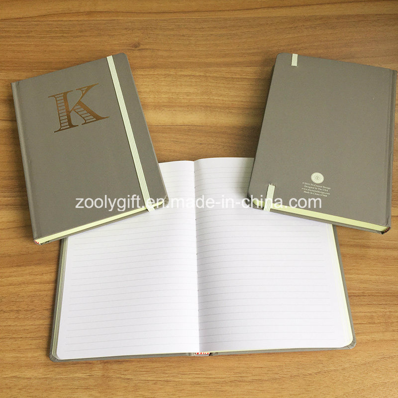 Customize Gold Stamping Logo A5 Hard Cover Notebooks