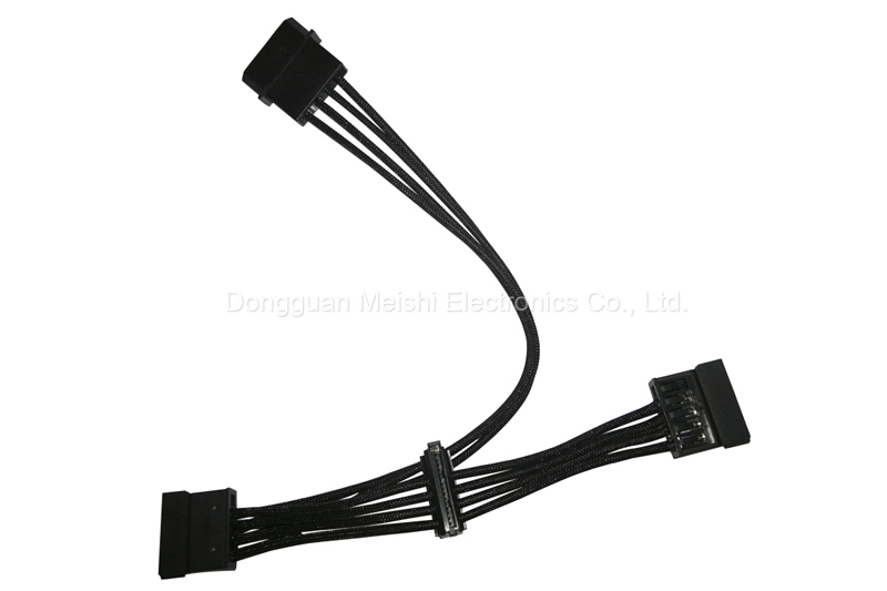 Molex to 3*SATA Power Splitter Cable