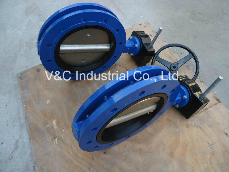 U Type Double Flanged Butterfly Valve