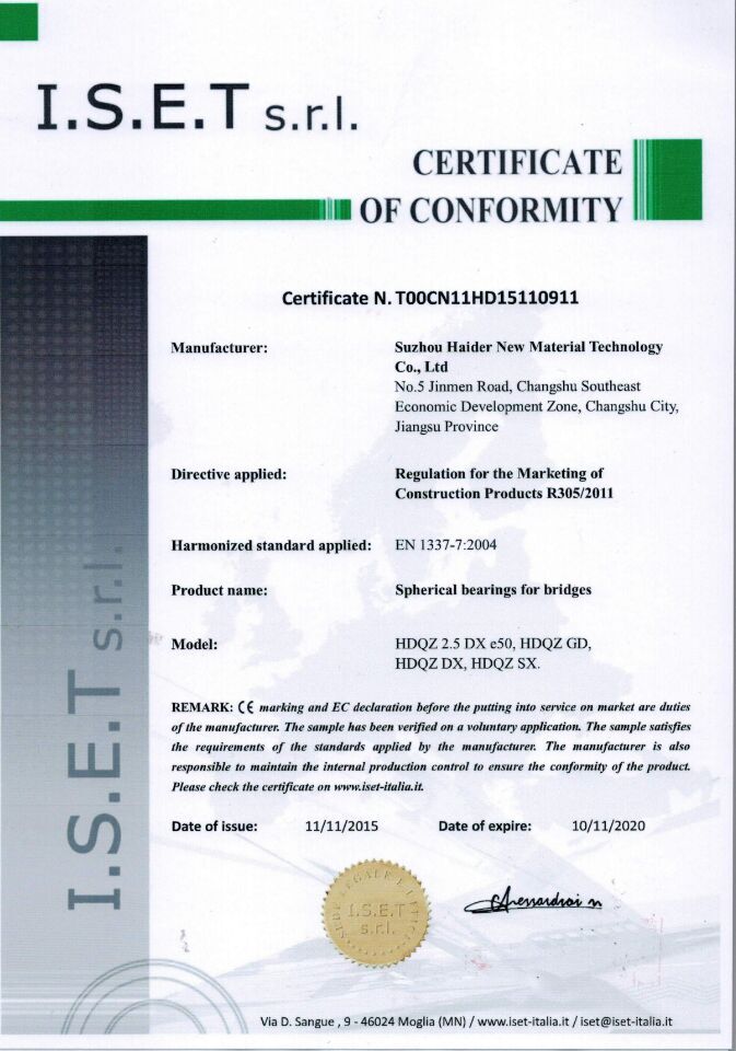 Seismic Isolation Bearing for Base Construction