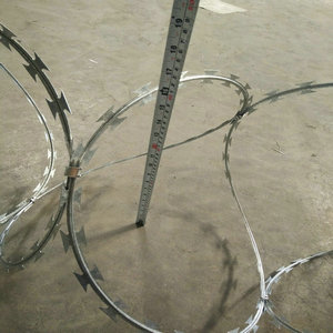 15 M Per Roll Hot DIP Galvanized Concertina Razor Wire