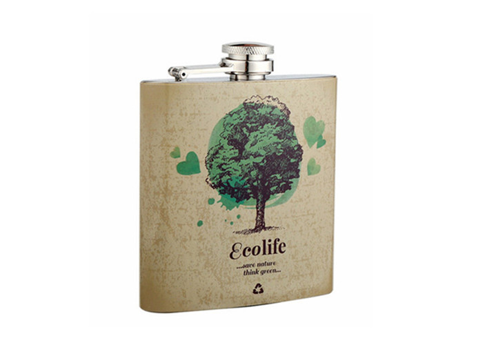 Environmental Tree Design Series Wine Hip Flask Set for Gift