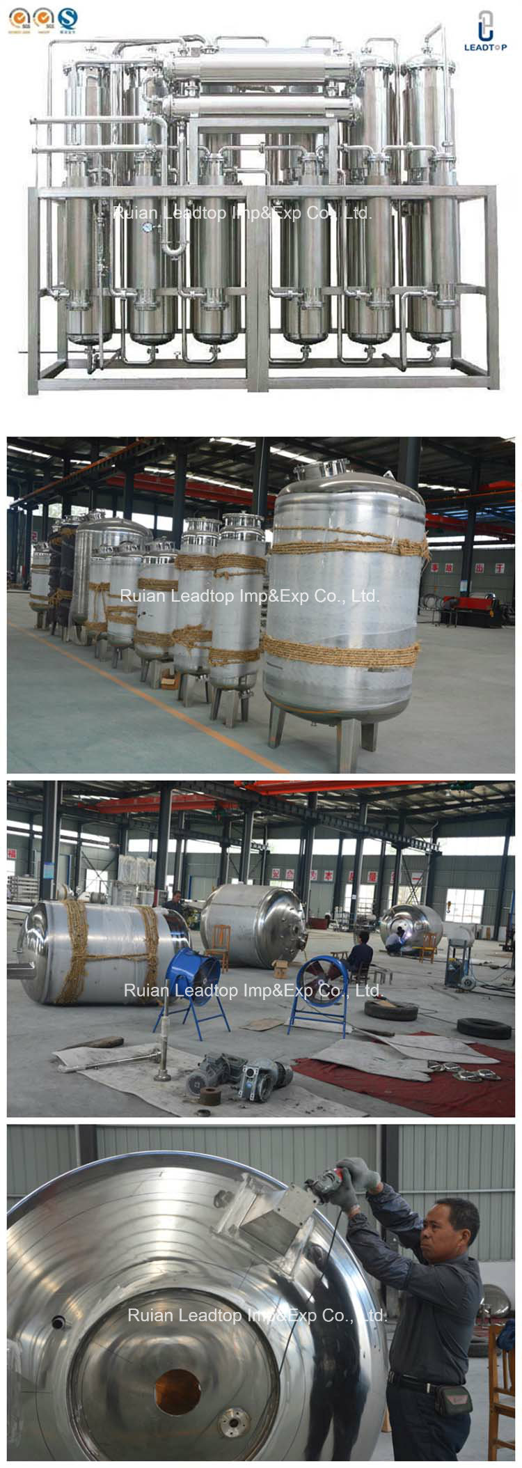 Pharmaceutical Used Water Distilled Water Machine