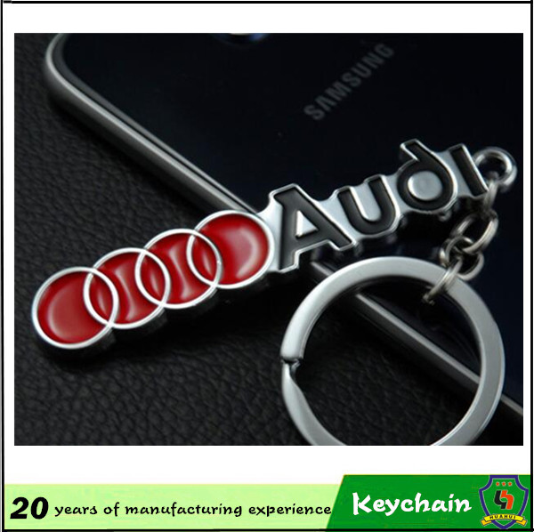 Hot Sale High Quality Car Emblem Metal Key Ring with Letter
