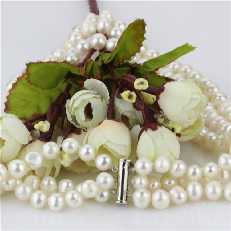 Snh 8-9mm a Simple Pearl Necklace Jewelry