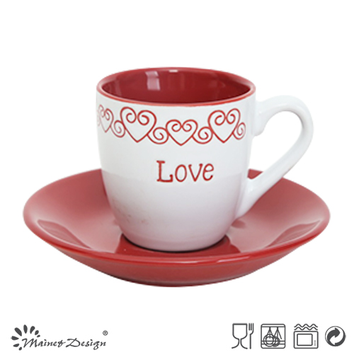 Sweet Lover Gift 3oz Cups and Saucers