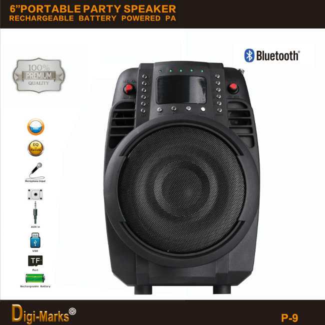 2016 New Portable Mini FM Street Party Bluetooth Wireless Speaker