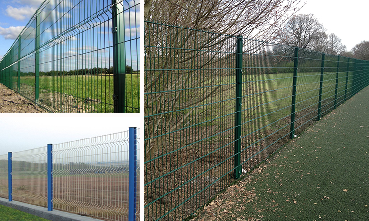 PVC Coated V Pressed Welded Wire Mesh Fence