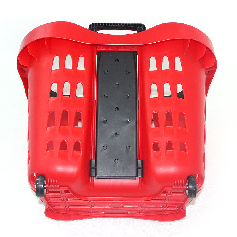 Telescoping Handle Plastic Shopping Basket (ZC-13)