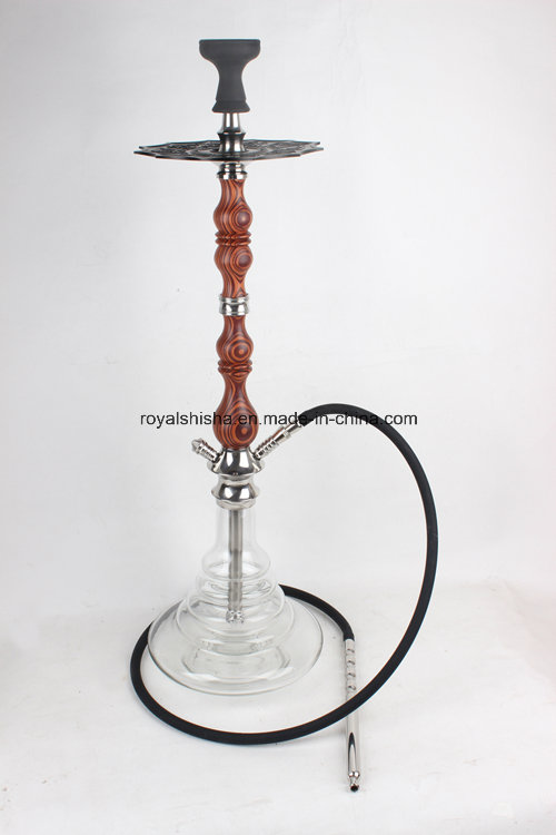 2016 Good Quality Wooden and Stainless Steel Stem Shisha Hookah