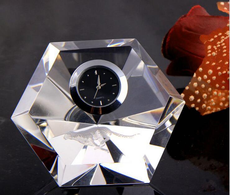 Beautiful Crystal Clock for Desk Decoration