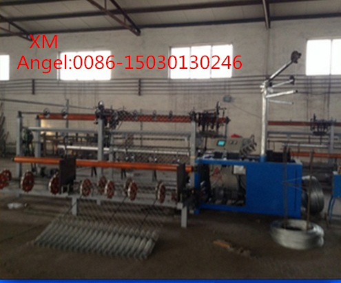 4m Width Full Automatic Double Wire Chain Link Fence Machine