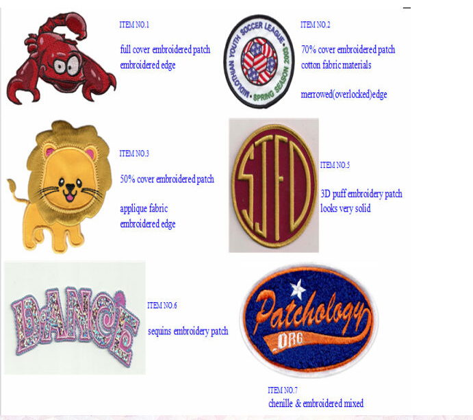 Factory Cheap Price Wholesale High Quality New Embroidery Patch