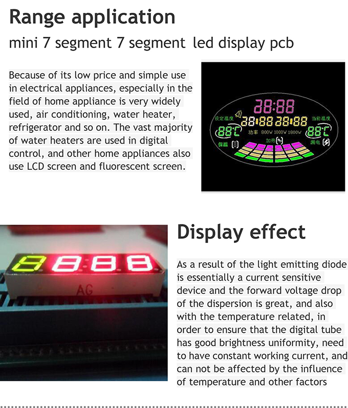 High Quality with RoHS 7 Segment LED Display Custom LED Display