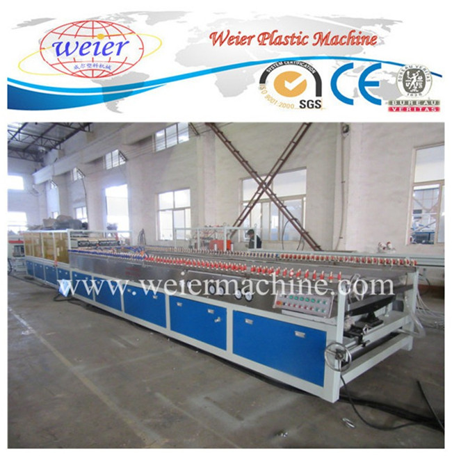 PVC Wood Plastic Hollow Door Board Conical Twin Screw Extruder