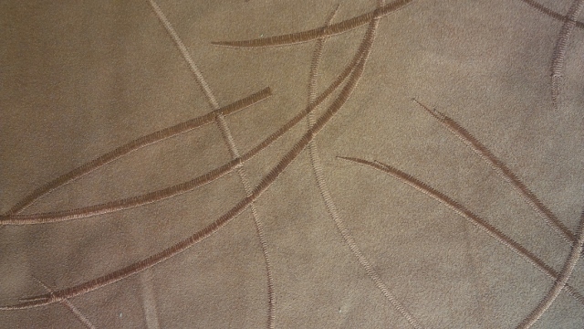 Embroidery Suede Fabric for Cushion Curtain Sofa