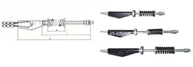 Elevator Parts with Spring Rubber, Rope Attachment (OS49-01)