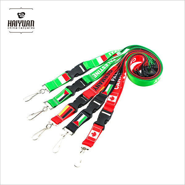 Custom Printed Lanyards with Detachable Buckle