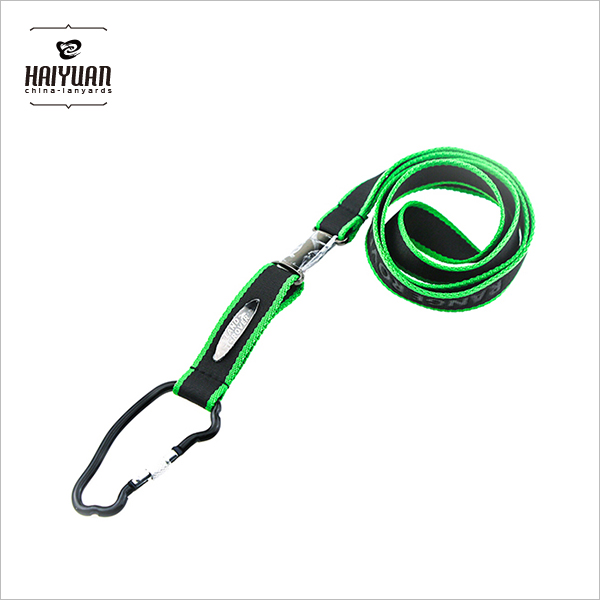 2017 New Food Grade Single OEM Thick Polyester Lanyard in Double Colors for Sale