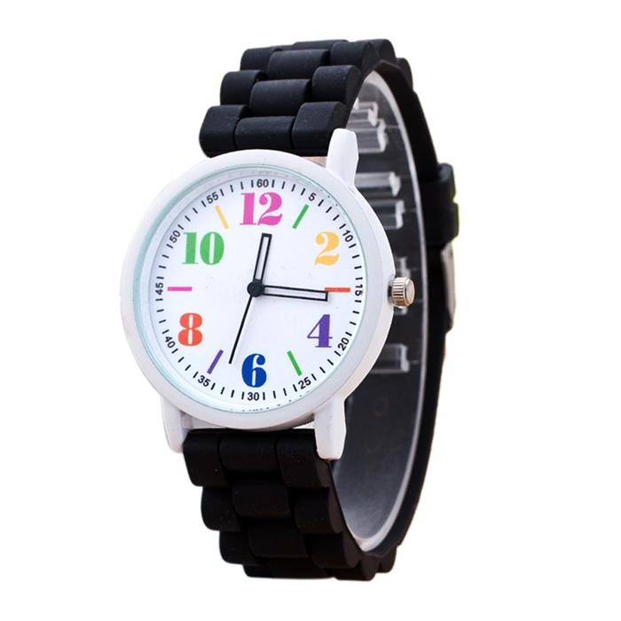 Hot Sale Women Casual Watch Silicone Wristwatch Girls Women Men Watch