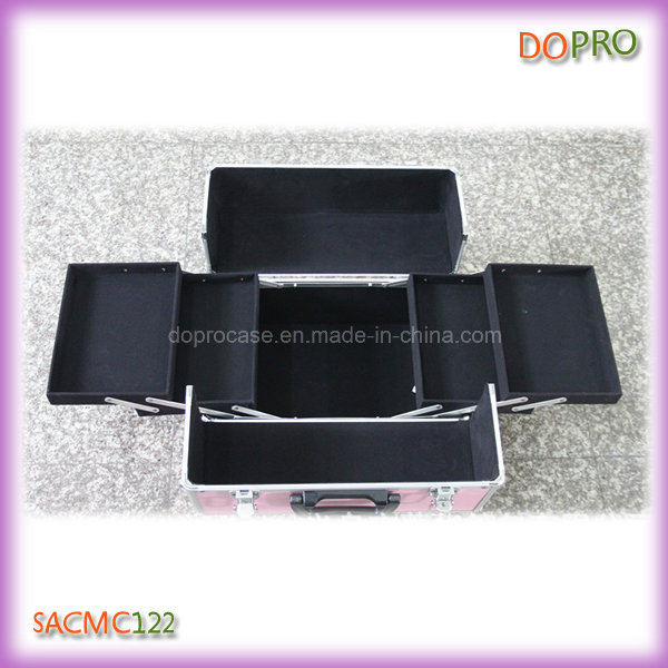 Four Trays ABS Large Case High Quality Travel Makeup Organizer (SACMC122)