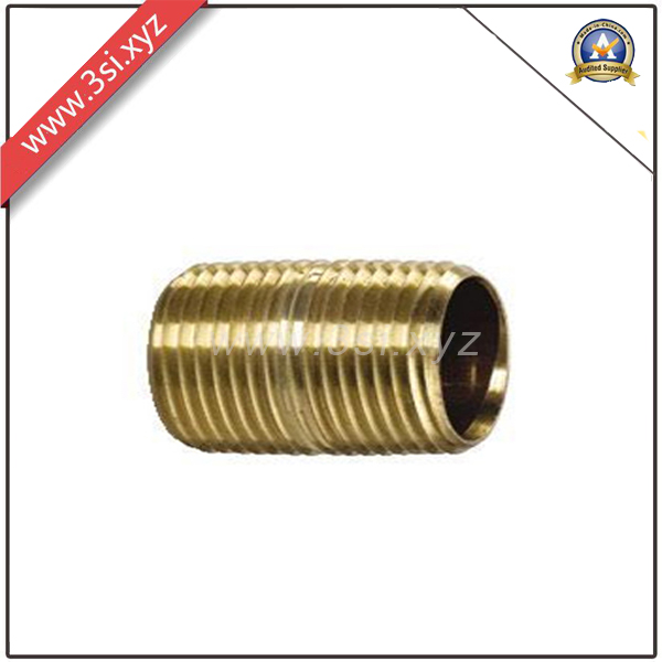 Brass Forged Threaded Pipe Fitting Nipple (YZF-PZ124)