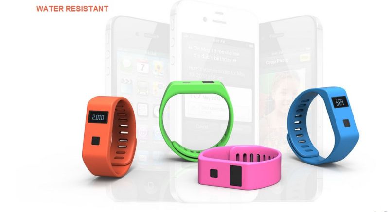 Waterproof Wireless Bluetooth Wristband with Mobile APP