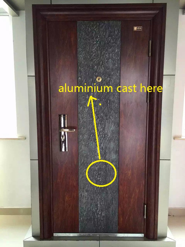 Aluminium Cast Entrance Steel Door