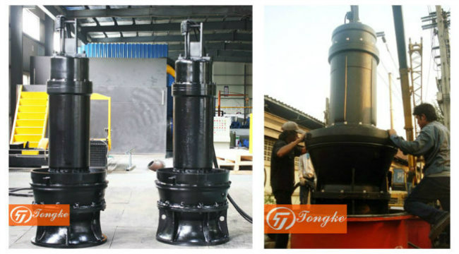 Submersible Propeller Pump with Axial-Flow/Mixed-Flow