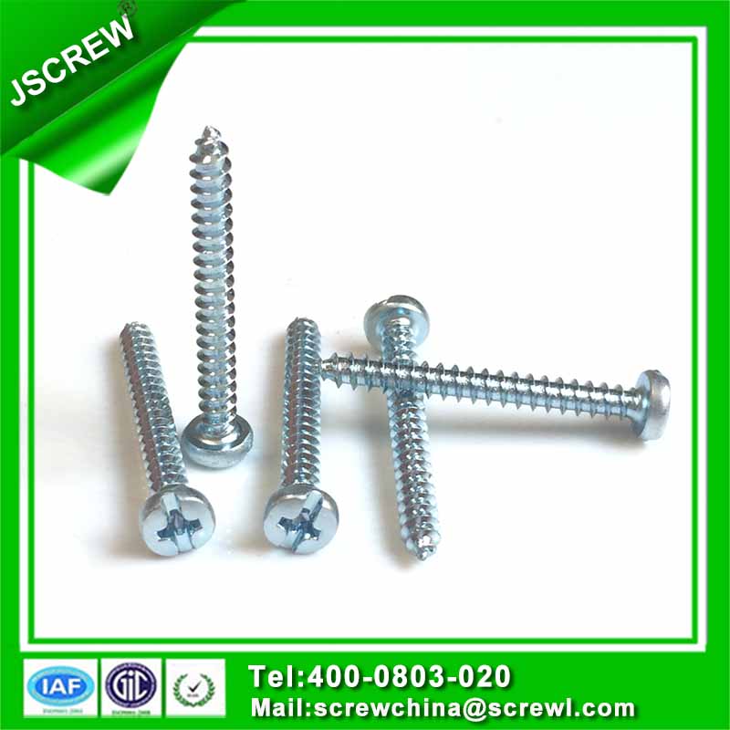 C1022 Zinc Plated Cross Slotted Combine Pan Head Drilling Screw