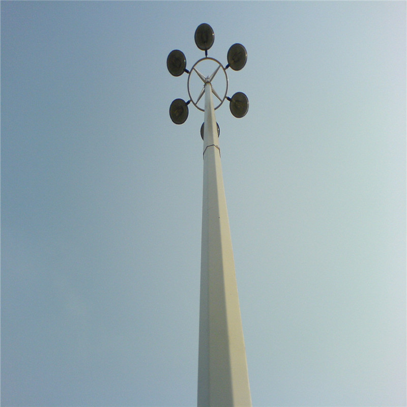 18m, 20m, 25m, 30m, 35m High Mast Lighting Pole Tower with Raising & Lower System