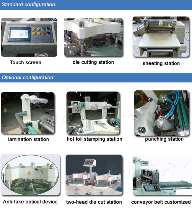 Label Paper Roll Die Cutting Machine with Sheeting Function