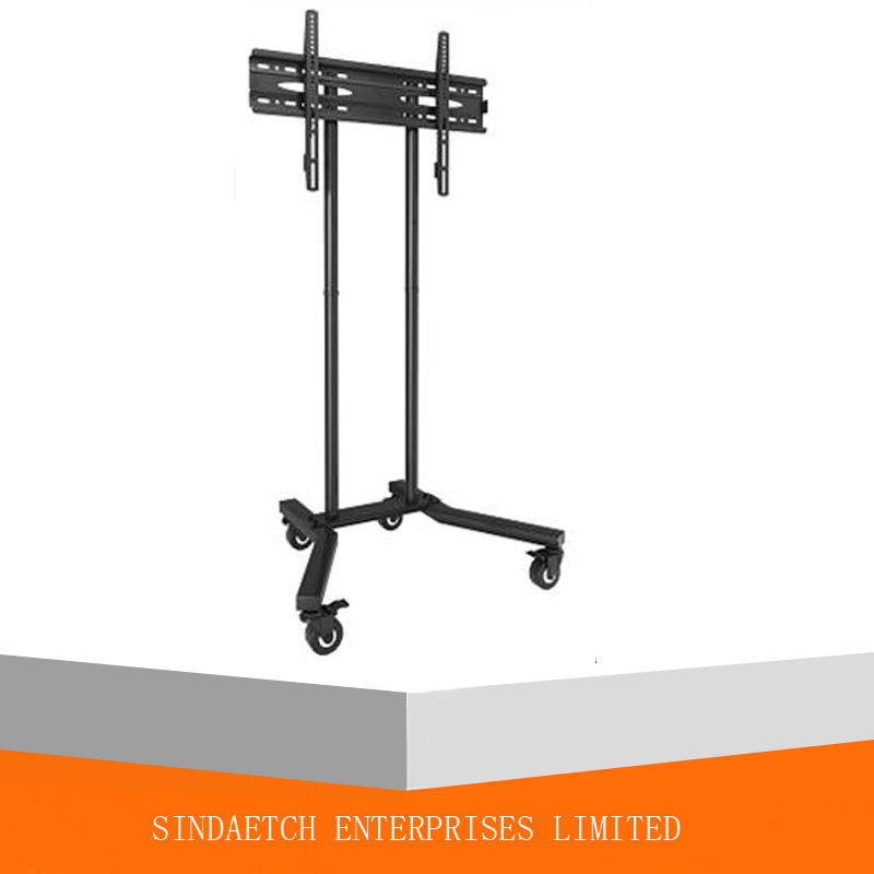 Heavy Duty TV Mount Cart with Camera Tray and DVD Shelf