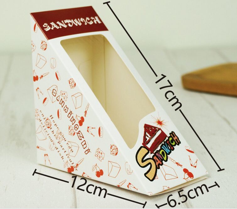 Triangle Window Sandwich Packaging Box