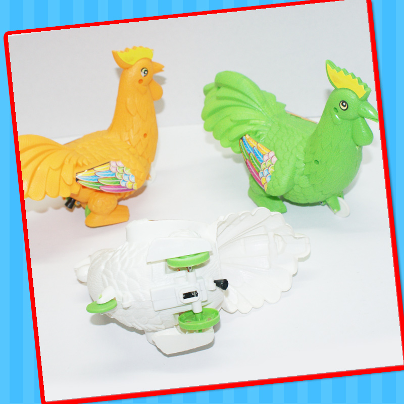 Push Rooster Chook Chicken Toy with Sweet Candy