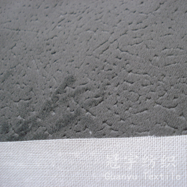 Upholstery Compound Fabric Embossed Short Pile Fabric for Sofa