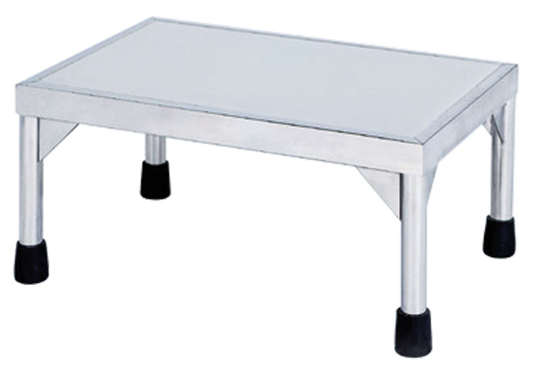 Stainless Steel Footstool with Single Steps