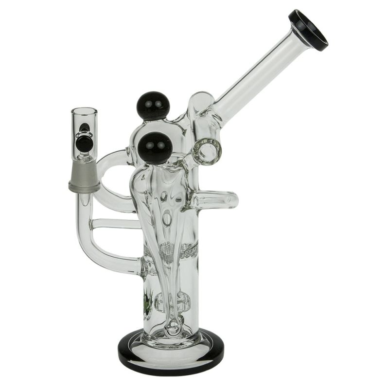 Five Chamber Glass Recycler Bubbler Smoking Water Pipes (ES-GB-367)