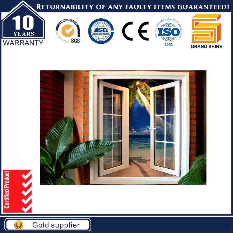 Nh52 Thermal Break Aluminum Casement Window with SGS